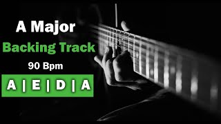 A MAJOR BACKING TRACK  90 Bpm [upl. by Greene218]