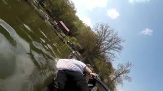 Fat guy on canoe singing Five Nights At Freddys by The Living Tombstone [upl. by Latisha]