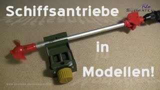 Antriebe im Schiffsmodell 17 WelleSchraube [upl. by Ahsiele]