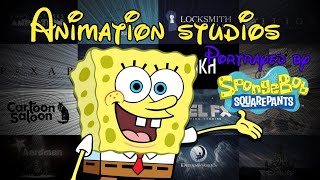 Animation studios portrayed by Spongebob 2023 edition [upl. by Erlinna]