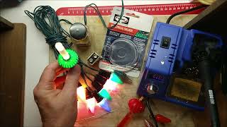 HOW TO SOLDER A NEW SOLDER BLOB ONTO THE BOTTOM OF AN OLD CHRISTMAS LIGHT BULB [upl. by Koffler]