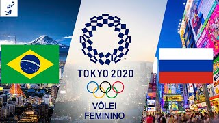 OlimpÃ­adas de Tokyo 2020 VÃ´lei feminino Brasil x RÃºssia  Quartas de final [upl. by Doll]