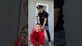 Money Heist vs Police 151 moneyheist parkour police escape shorts hctofficial [upl. by Ushijima765]