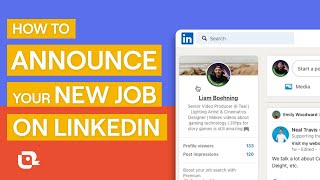 How to Announce Your New Job on LinkedIn [upl. by Pryce]