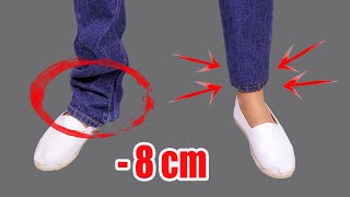 How to hem jeans in 5 minutes while keeping the original hem [upl. by Borden1]