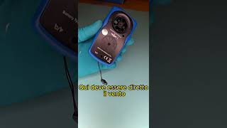 How to use a digital anemometer  anemometro digitale [upl. by Kenleigh]