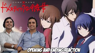 DOMESTIC GIRLFRIEND Opening amp Ending REACTION  Brothers Reaction [upl. by Sabsay]