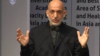 President Karzai at Int Relations Conference  SYMBIOSIS Int University India  Dec 15 2013 [upl. by Llerrem624]