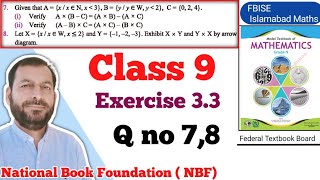 Class 9 Exercise 33 NBF Maths Ex 33 Class 9th federal board FBISE Math national Book foundation [upl. by Horatia697]