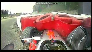 Formula 1 2007 European Grand Prix Hamilton Crashes [upl. by Chilt]