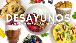 Desayunos Saludables para Bajar de Peso Fáciles y Rápidos [upl. by Nwavahs]