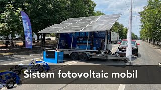 Sistem fotovoltaic mobil cu stocare și stație de încărcare auto [upl. by Desdamonna]