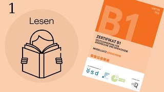 GoetheZertifikat B1  Lesen mit Lösungen  1 [upl. by Anyrak97]