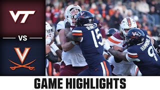 Virginia Tech vs Virginia Game Highlights  2023 ACC Football [upl. by Eelyk]