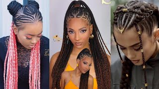 🔥Très belles coiffures africaines nattes tresses tendances 2024AfricanHairstyles [upl. by Rotsen762]