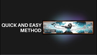 COLD DEAD HANDS calling card  quick and easy method [upl. by Nivri930]