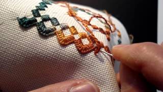 Hardanger Lesson extra help with starting and ending blanket stitch [upl. by Assenar]