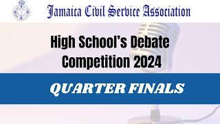 JCSA High Schools Debate Competition 2024 SEMI FINALS [upl. by Ellehsem480]