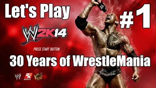 Lets Play WWE 2K14 30 Years of WrestleMania Part 1 [upl. by Olleina]