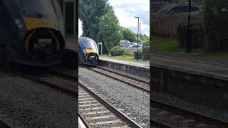 GWR AT300s 800004 amp 800017 passing through Kemble [upl. by Aiciram88]