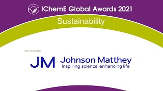 IChemE Global Awards 2021  Sustainability webinar [upl. by Yelsiap]