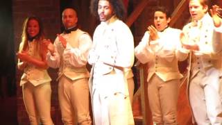 Daveed Diggs last HAMILTON Broadway curtain call July 15 2016 [upl. by Anailli]