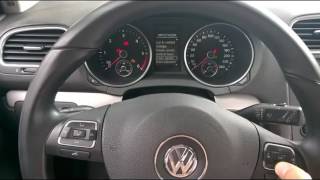 Volkswagen golf 6 service reset [upl. by Nowd]