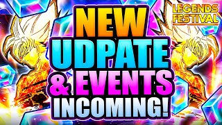 🔥 NEW CHARACTER  EVENTS  UPDATES INCOMING PART 2 RELEASE DATE DB Legends  Legends Festival [upl. by Jez293]