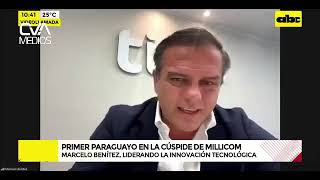 Marcelo Benitez CEO Millicom con Mabel Rehnfeldt en A la Gran 730 ABCTV [upl. by Attirehs]