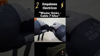 2 Empalmes electricos electricidad electrician circuitoselectricos dyi cable tutorial [upl. by Harned116]