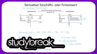 Derivativer Geschäftswert oder Firmenwert Reinvermögen  Externes Rechnungswesen [upl. by Anipsed]