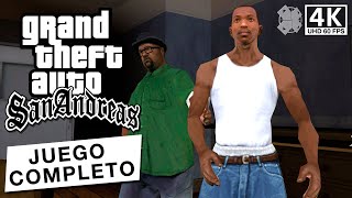 Grand Theft Auto San Andreas  Todas las misiones Juego completo en 4K [upl. by Dido]