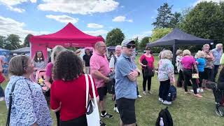 Weybridge Festival’s Springfield Stage Midnight Sun Rock Project on stage Elmbridge Choir assemble [upl. by Assirat]