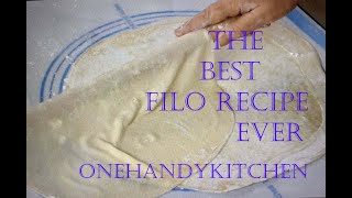 Make Your Own Filo Phyllo At Home The Best Filo Dough Recipe [upl. by Misaq]