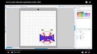 How to make registration marks for a multicolor decal  Registration marks silhouette studio [upl. by Ydnir]