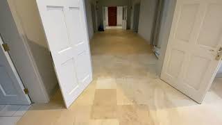 Honed Limestone Floor Cleaning [upl. by Ganny]