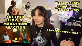 1ST EVER FLOW G MARATHON DESERVE MV  INGGIT MV  RAPSTAR MV  REACTION [upl. by Asilehc]