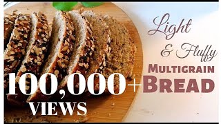 Its that easy How to Bake Loaf at home Light amp Fluffy Multigrain Whole Wheat Bread Wholesome Meal [upl. by Amberly]