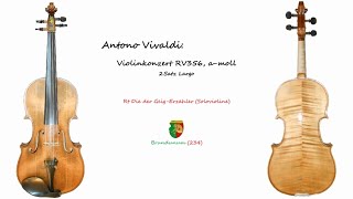 Antonio Vivaldi Violinkonzert amoll aus LEstro Armonio 2Satz Largo [upl. by Romulus545]