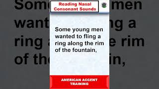 Reading Nasal Consonant Sounds  American accent Training english englishpronunciation [upl. by Sower]