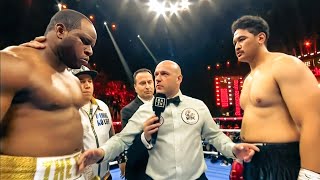 Frank Sanchez vs Junior Fa  TKO Full Highlights HD [upl. by Ailongam]