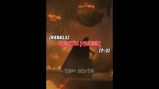 Darth Vader VS Ahsoka Tano Rebels starwarsedits starwars 1vs1 [upl. by Ekralc]