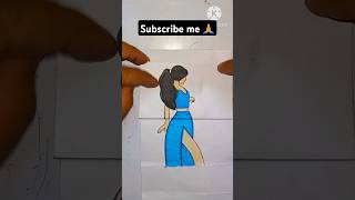 Comment if you are virgin💗💖🎗Girlslife sad story paper Folding Art painting shorts viral art [upl. by Anoniw]