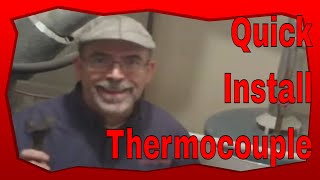 No Pilot Light No Hot Water How to Replace a Thermocouple [upl. by Atnod]