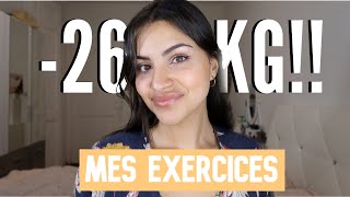 MES EXERCICES PERTE DE POIDS  26KG [upl. by Airahs]