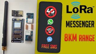 Tutorial LoRa based messenger Project LoRaWAN  LoRa Basic Project [upl. by Haveman511]