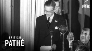 Eden Speaks At Dorchester Hotel  September 1940 1940 [upl. by Hunley]