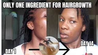 HOW TO DOUBLE YOUR 4C HAIR WITH FENUGREEK  2WEEKS HAIRGROWTH CHALLENGE BEFORE AND AFTER RESULTS [upl. by Nagirrek]