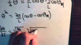 Analytical Mechanics Video  22 Pendulum Equation amp Elliptic Functions  Part 2 [upl. by Arramahs]