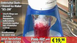 Rosenstein amp Söhne Elektrischer Slush  ShavedIceMaker quotSES200quot [upl. by Eddi]